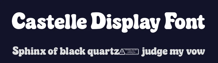 Castelle Display Font by overlaytemplates — Display Font — thumbnail 2