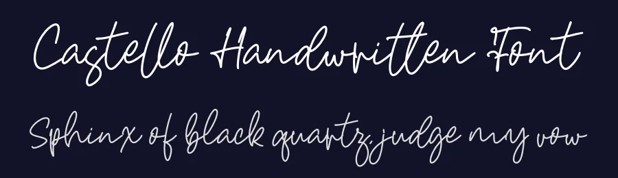 Castello Handwritten Font by letterenastudios — Decorative Font — thumbnail 2
