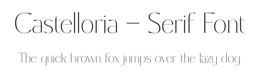 Castelloria – Serif Font by Alpaprana — Sans Serif Font