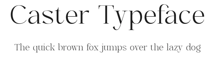 Caster Typeface by Eternity.STD — Decorative Font