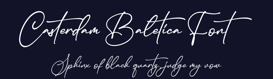 Casterdam Baletica Font by perspectype — Script Handwritten Font — thumbnail 2