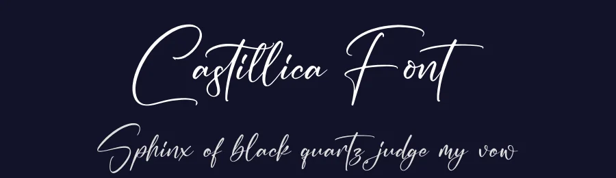 Castillica Font by glorytype — Script Handwritten Font — thumbnail 2