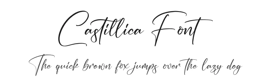 Castillica Font by glorytype — Script Handwritten Font