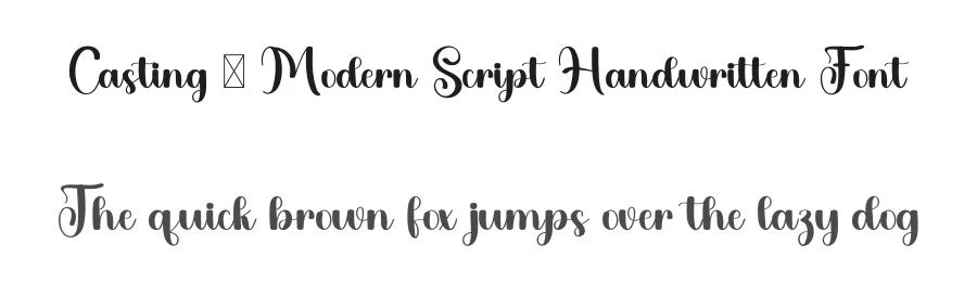 Casting – Modern Script Handwritten Font by freshtypeink — Script Handwritten Font