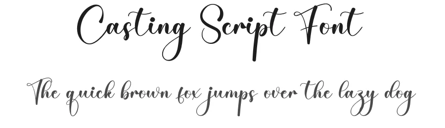 Casting Script Font by creativeletter — Script Handwritten Font