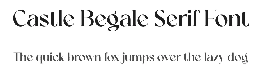 Castle Begale Serif Font by Storytype — Serif Font
