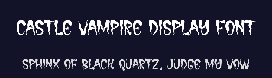 Castle Vampire Display Font by andikastudio — Display Font — thumbnail 2