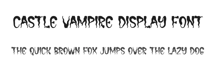 Castle Vampire Display Font by andikastudio — Display Font