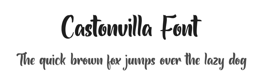 Castonvilla Font by Rockboy Studio — Script Handwritten Font