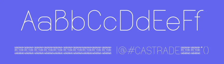 Castrade Sans Serif Font by Din Studio — Sans Serif Font — thumbnail 3