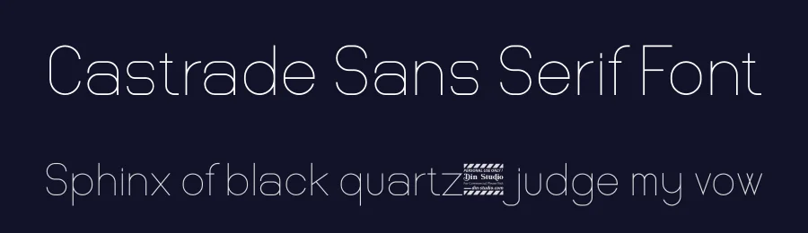 Castrade Sans Serif Font by Din Studio — Sans Serif Font — thumbnail 2