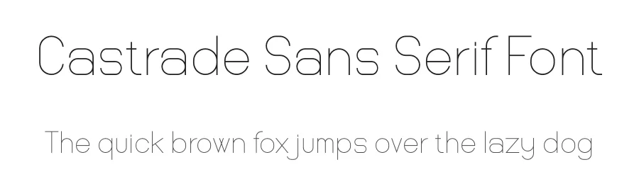 Castrade Sans Serif Font by Din Studio — Sans Serif Font