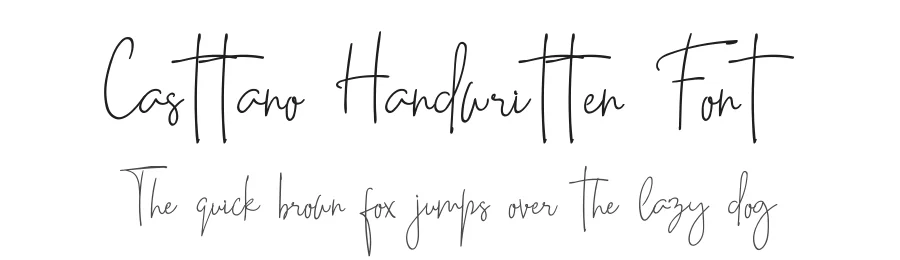 Casttano Handwritten Font by bearydsgn — Script Handwritten Font