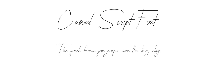 Casual Script Font by Type Graphy — Script Handwritten Font