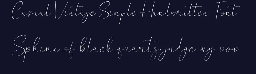 Casual Vintage Simple Handwritten Font by creativeletter — Script Handwritten Font — thumbnail 2