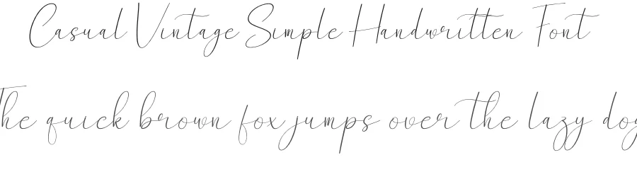 Casual Vintage Simple Handwritten Font by creativeletter — Script Handwritten Font