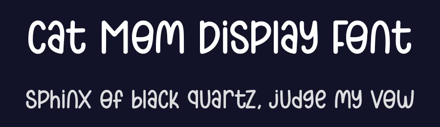 Cat Mom Display Font by Craftedtype — Decorative Font — thumbnail 2