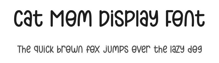 Cat Mom Display Font by Craftedtype — Decorative Font