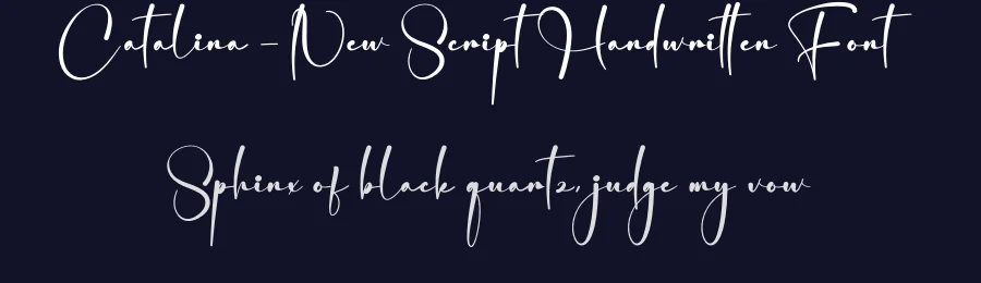 Catalina – New Script Handwritten Font by creativeletter — Script Handwritten Font — thumbnail 2