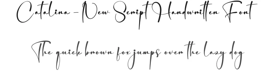 Catalina – New Script Handwritten Font by creativeletter — Script Handwritten Font