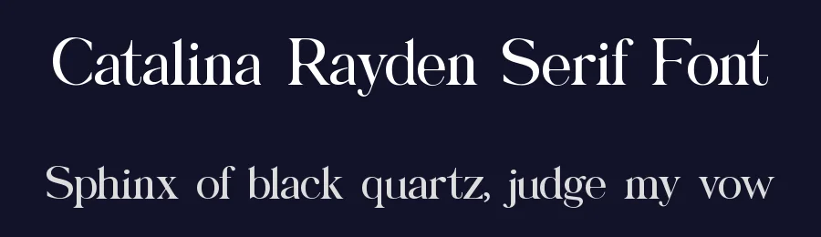 Catalina Rayden Serif Font by UICreative — Serif Font — thumbnail 2