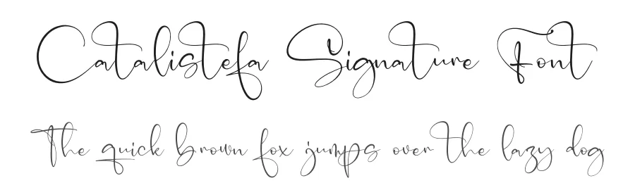 Catalistefa Signature Font by letterfabric — Script Handwritten Font