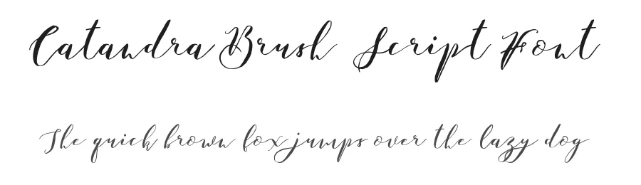 Catandra Brush Script Font by MERCURIAL — Script Handwritten Font