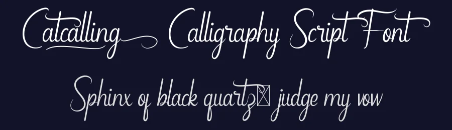 Catcalling Calligraphy Script Font by CalligraphyFonts.net — Script Handwritten Font — thumbnail 2