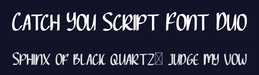 Catch You Script Font Duo by edricstudio — Script Handwritten Font — thumbnail 2