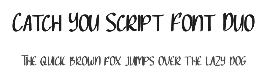 Catch You Script Font Duo by edricstudio — Script Handwritten Font
