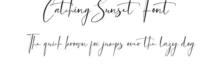 Catching Sunset Font by nihstudio — Script Handwritten Font