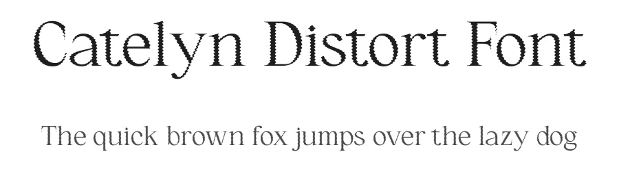Catelyn Distort Font by craftsupplyco — Display Font