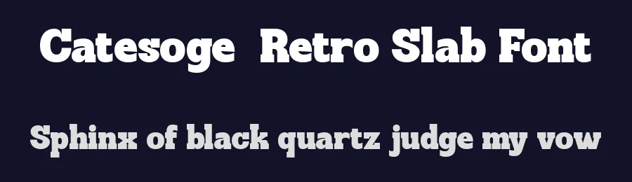 Catesoge | Retro Slab Font by pentagonistudio — Display Font — thumbnail 2