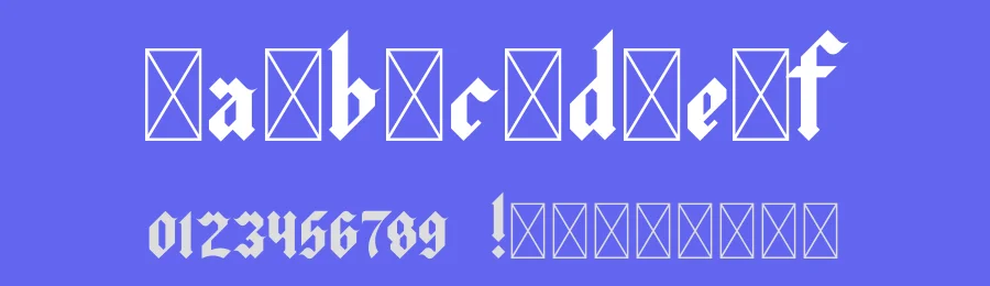 Cathedrak – Darkletter Gothic Font by Dreips — Blackletter Font — thumbnail 3