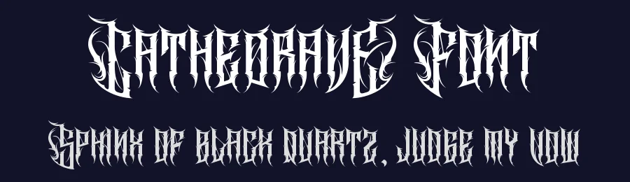 Cathedrave Font by letterara — Blackletter Font — thumbnail 2