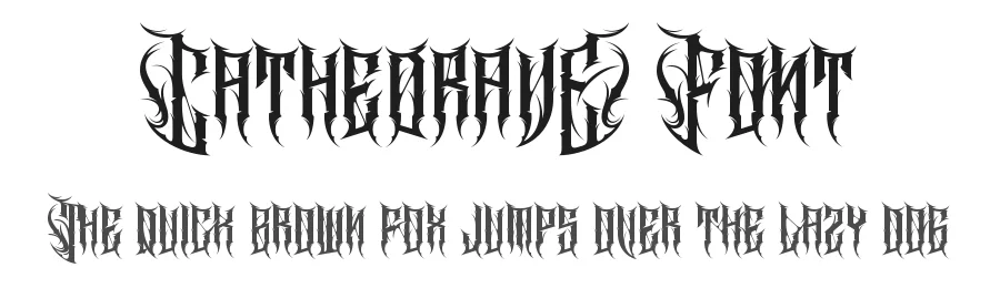 Cathedrave Font by letterara — Blackletter Font