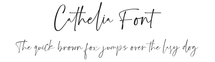 Cathelia Font by HansCo — Script Handwritten Font