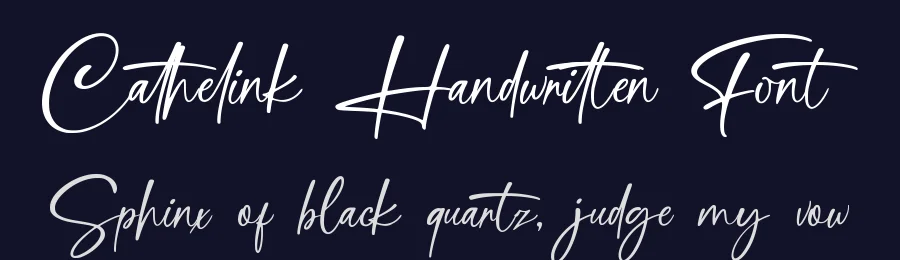 Cathelink Handwritten Font by Basnistudio — Script Handwritten Font — thumbnail 2