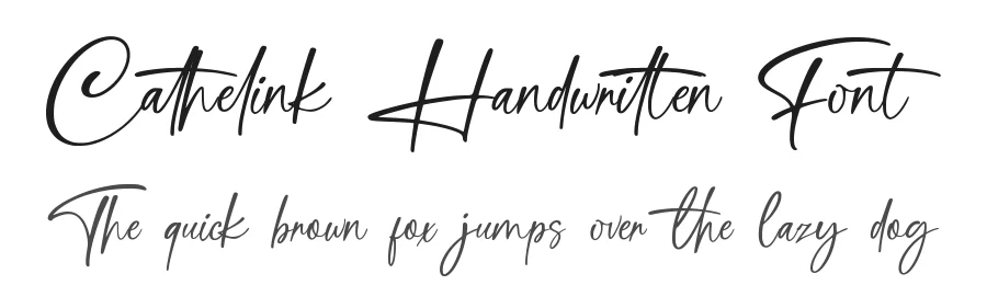 Cathelink Handwritten Font by Basnistudio — Script Handwritten Font