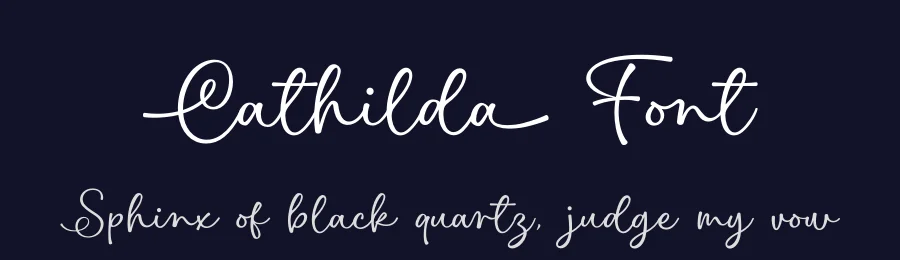 Cathilda Font by Subectype — Script Handwritten Font — thumbnail 2