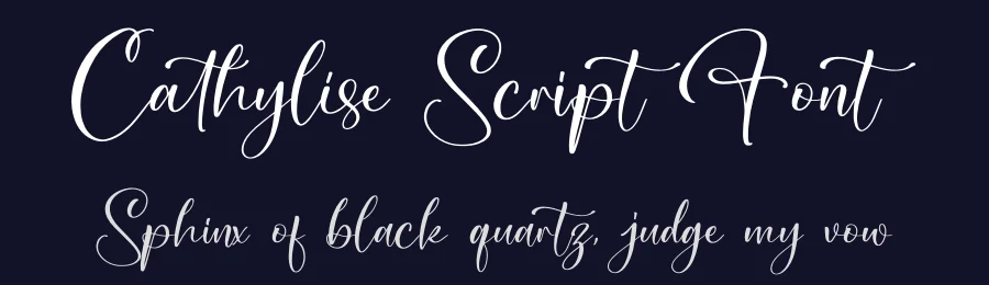 Cathylise Script Font by letterfabric — Script Handwritten Font — thumbnail 2
