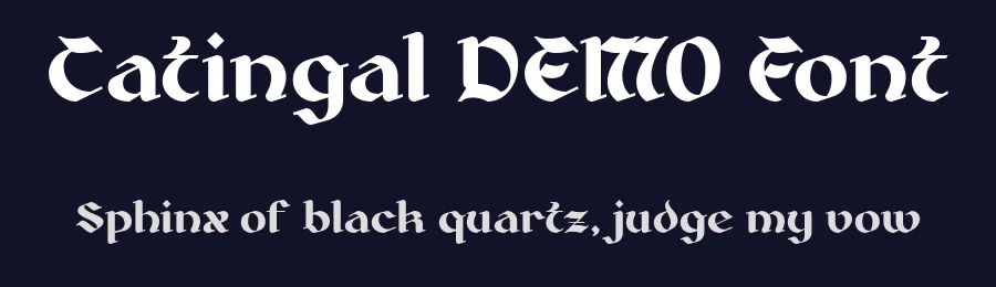 Catingal DEMO Font by Say Studio — Display Font — thumbnail 2