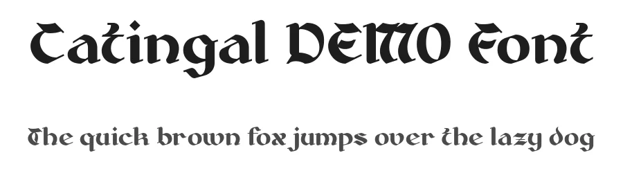 Catingal DEMO Font by Say Studio — Display Font