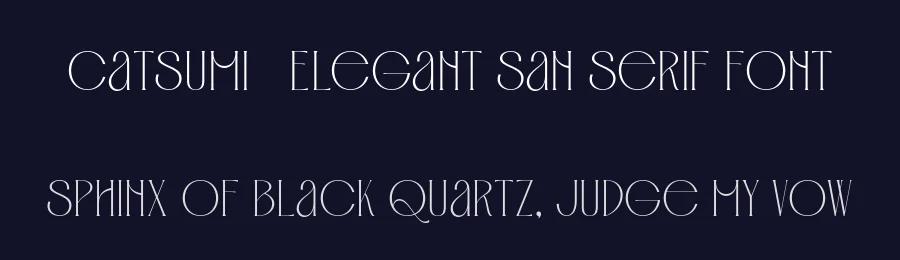 Catsumi – Elegant San Serif Font by burntilldead — Decorative Font — thumbnail 2