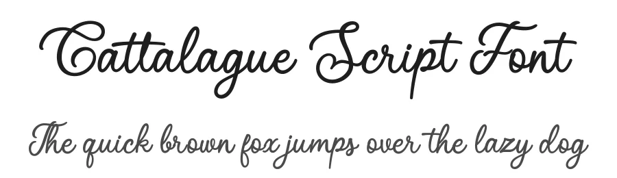 Cattalague Script Font by Basnistudio — Script Handwritten Font