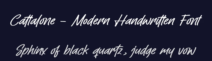 Cattalone – Modern Handwritten Font by letterenastudios — Script Handwritten Font — thumbnail 2