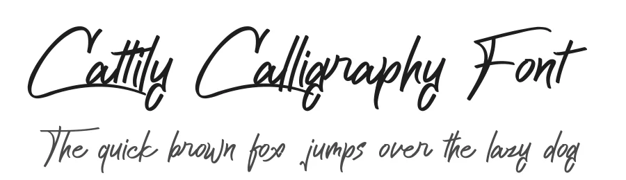Cattily Calligraphy Font by edricstudio — Script Handwritten Font