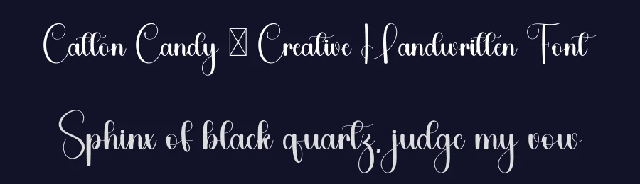 Catton Candy – Creative Handwritten Font by freshtypeink — Script Handwritten Font — thumbnail 2