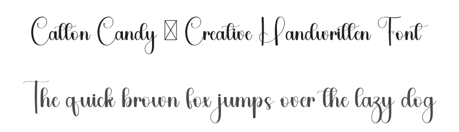 Catton Candy – Creative Handwritten Font by freshtypeink — Script Handwritten Font