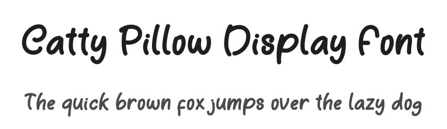 Catty Pillow Display Font by Yoga Letter — Display Font
